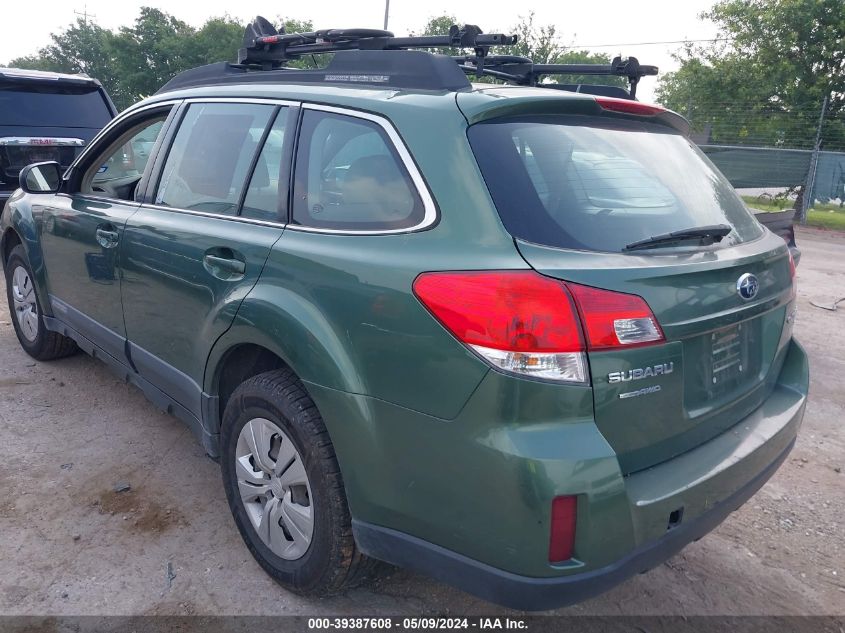 2011 Subaru Outback 2.5I VIN: 4S4BRBAC8B3407967 Lot: 39387608