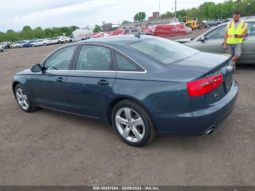 2012 Audi A6 3.0 Premium VIN: WAUGGAFC1CN165609 Lot: 39387654