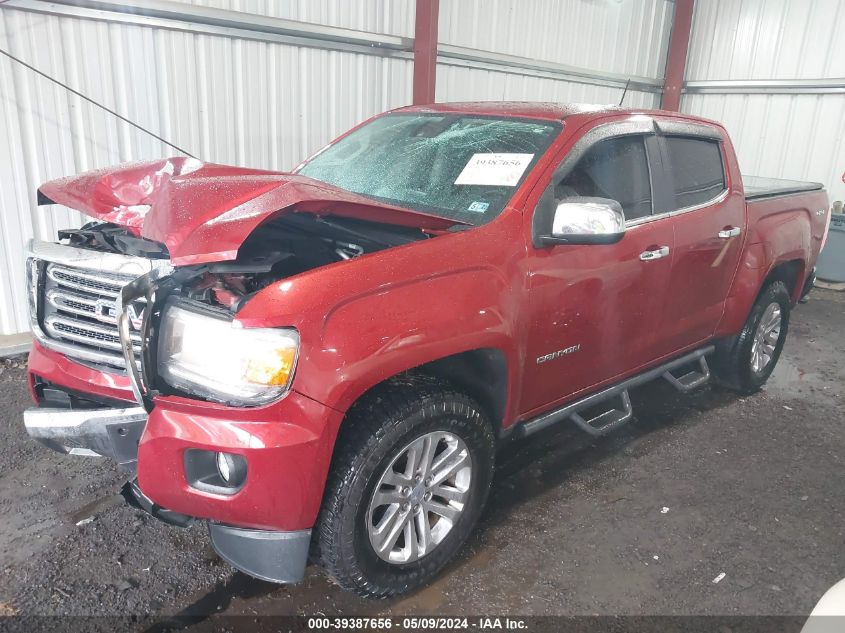 2016 GMC Canyon Slt VIN: 1GTG6DE33G1317864 Lot: 39387656