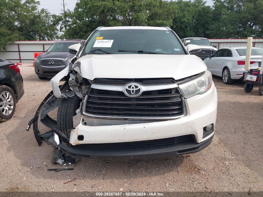 2015 TOYOTA HIGHLANDER XLE - 5TDKKRFH2FS112485