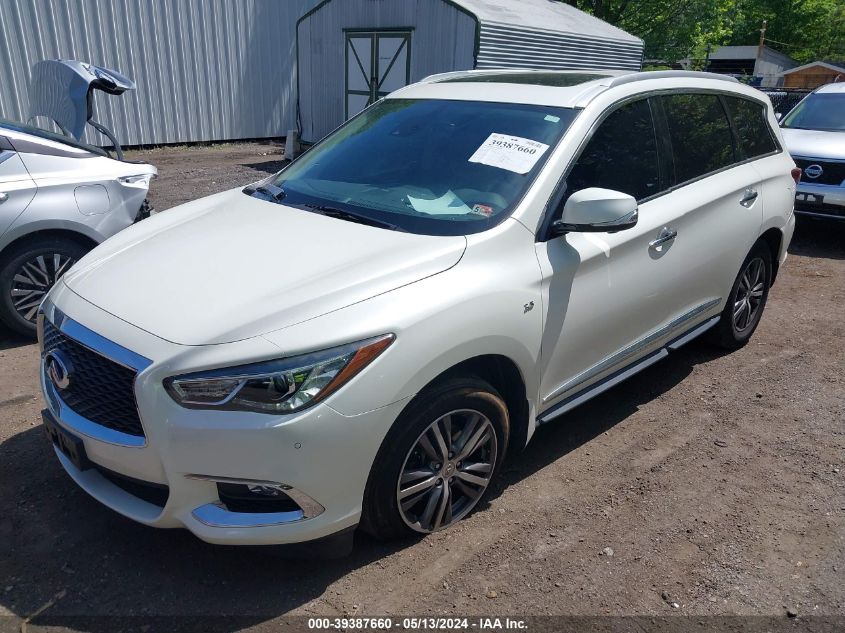 2019 Infiniti Qx60 Luxe VIN: 5N1DL0MM7KC563579 Lot: 39387660