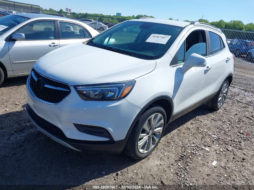 2019 Buick Encore Fwd Preferred VIN: KL4CJASB2KB760494 Lot: 39387667