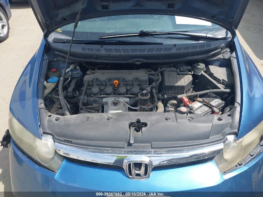 2008 Honda Civic Lx VIN: 1HGFA16598L079776 Lot: 39387682