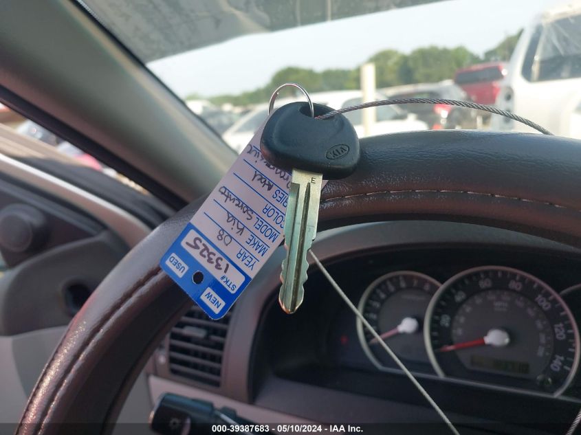 2008 Kia Sorento Lx VIN: KNDJC735585781995 Lot: 39387683