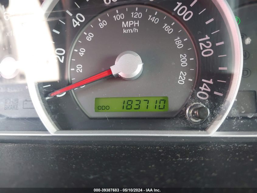 2008 Kia Sorento Lx VIN: KNDJC735585781995 Lot: 39387683