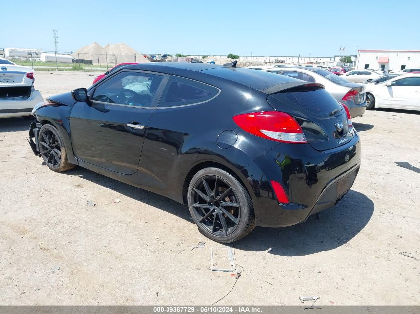 2014 Hyundai Veloster Re:flex W/Red VIN: KMHTC6AD2EU213844 Lot: 39387729