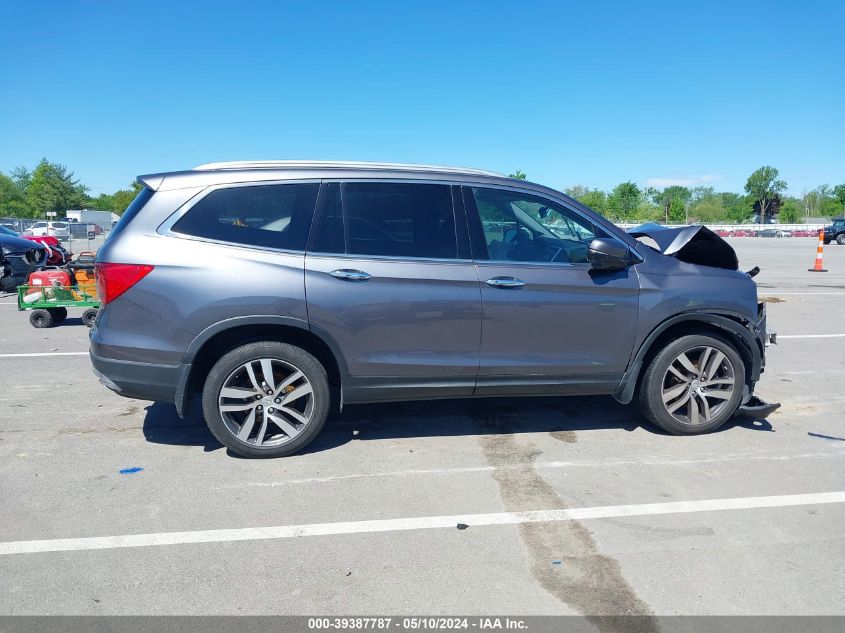 2016 Honda Pilot Touring VIN: 5FNYF6H94GB099862 Lot: 39387787