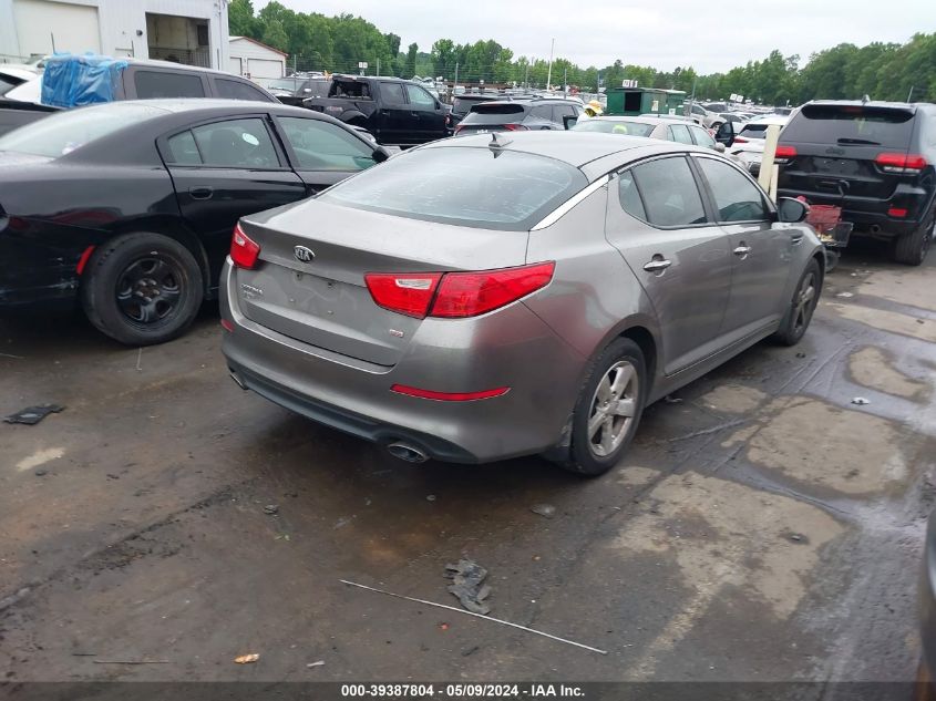 2014 Kia Optima Lx VIN: 5XXGM4A77EG325806 Lot: 39387804