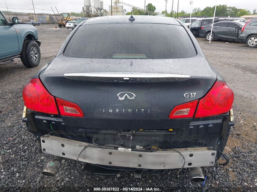 2012 Infiniti G37 Journey VIN: JN1CV6AP5CM936225 Lot: 39387822