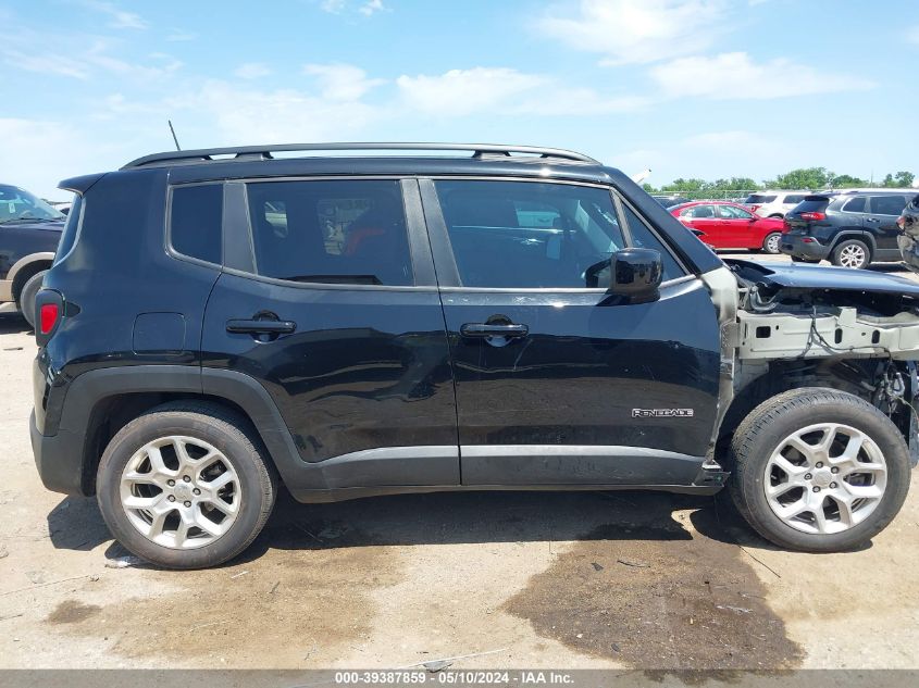 2018 Jeep Renegade Latitude Fwd VIN: ZACCJABB9JPG93029 Lot: 39387859