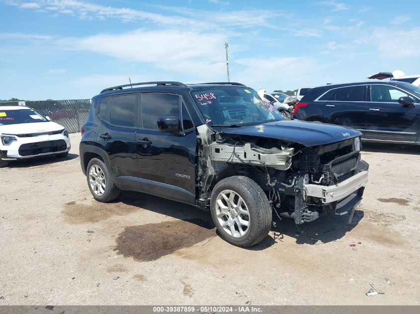 2018 Jeep Renegade Latitude Fwd VIN: ZACCJABB9JPG93029 Lot: 39387859