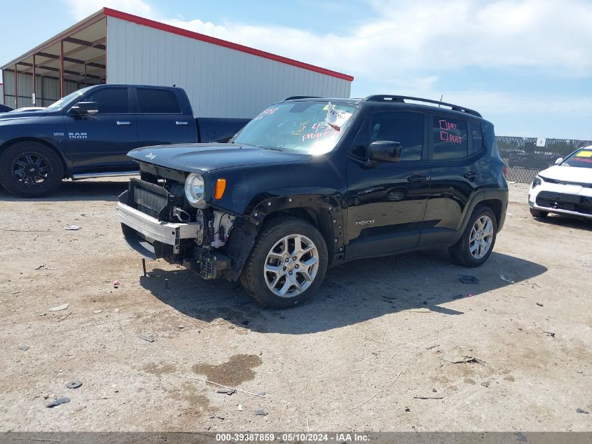 2018 Jeep Renegade Latitude Fwd VIN: ZACCJABB9JPG93029 Lot: 39387859