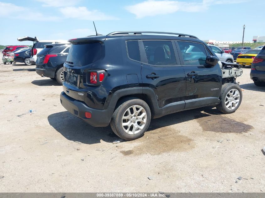 2018 Jeep Renegade Latitude Fwd VIN: ZACCJABB9JPG93029 Lot: 39387859