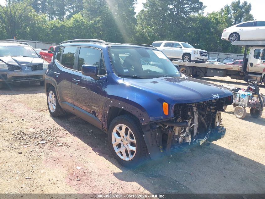 2017 Jeep Renegade Latitude Fwd VIN: ZACCJABB5HPG28723 Lot: 39387891