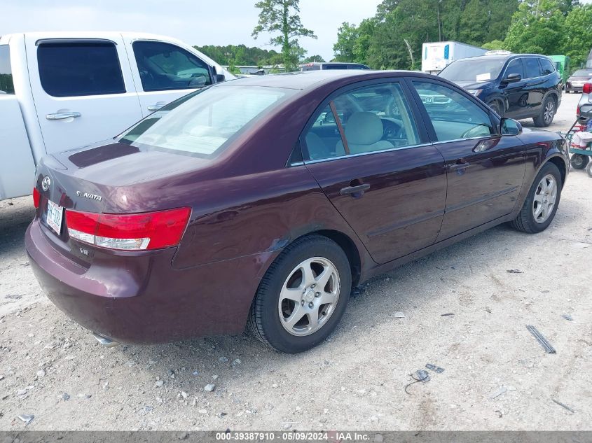 2006 Hyundai Sonata Gls V6/Lx V6 VIN: 5NPEU46F66H101441 Lot: 39387910