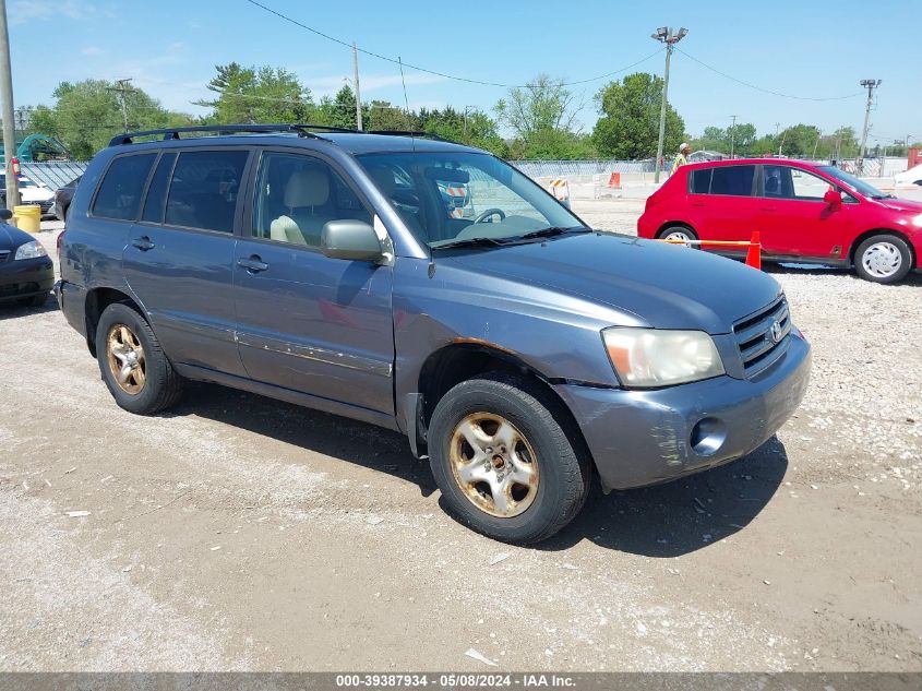 2006 Toyota Highlander VIN: JTEDD21A960139637 Lot: 39387934