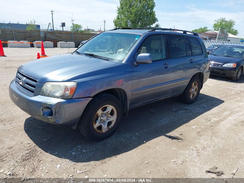 2006 Toyota Highlander VIN: JTEDD21A960139637 Lot: 39387934