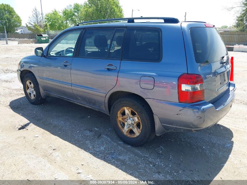 2006 Toyota Highlander VIN: JTEDD21A960139637 Lot: 39387934