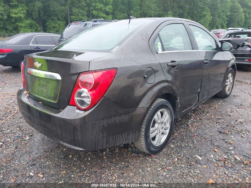 2014 Chevrolet Sonic Lt Auto VIN: 1G1JC5SH9E4242614 Lot: 39387935