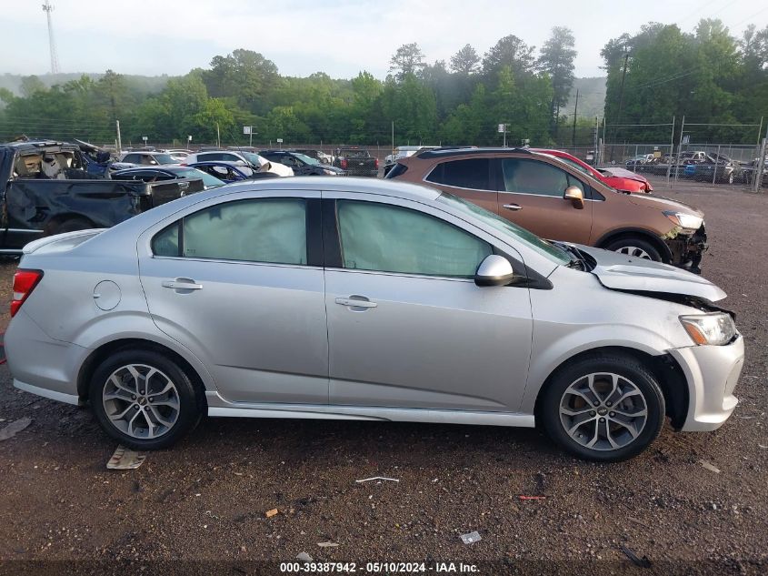 2017 Chevrolet Sonic Lt Auto VIN: 1G1JD5SB2H4103700 Lot: 39387942