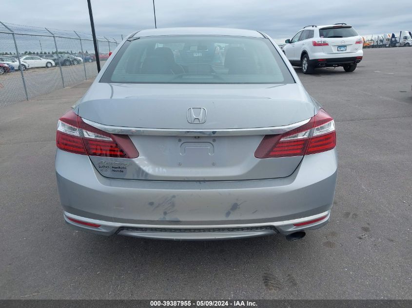 2016 Honda Accord Lx VIN: 1HGCR2F37GA176453 Lot: 39387955