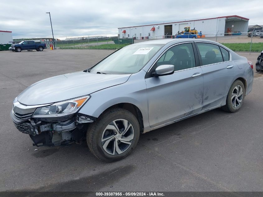 2016 Honda Accord Lx VIN: 1HGCR2F37GA176453 Lot: 39387955