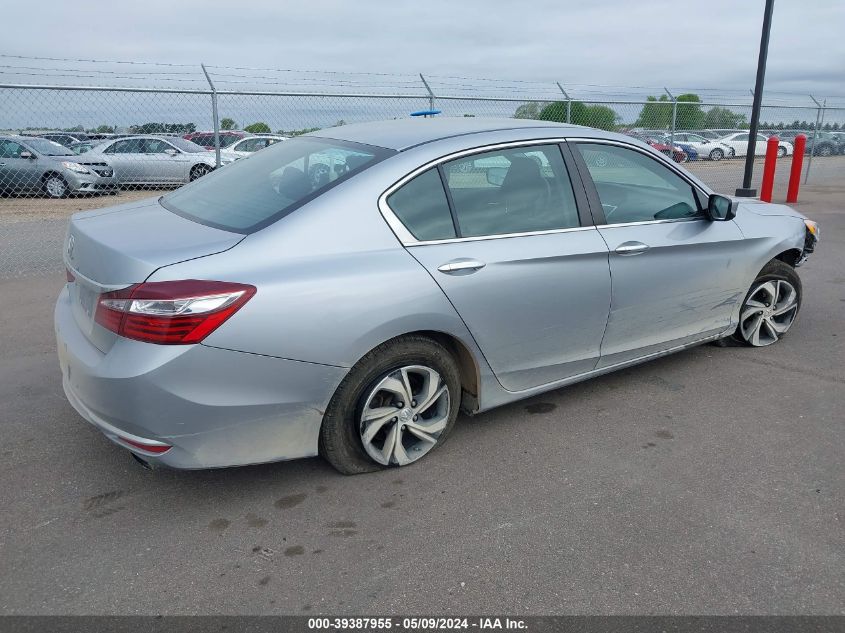 2016 Honda Accord Lx VIN: 1HGCR2F37GA176453 Lot: 39387955