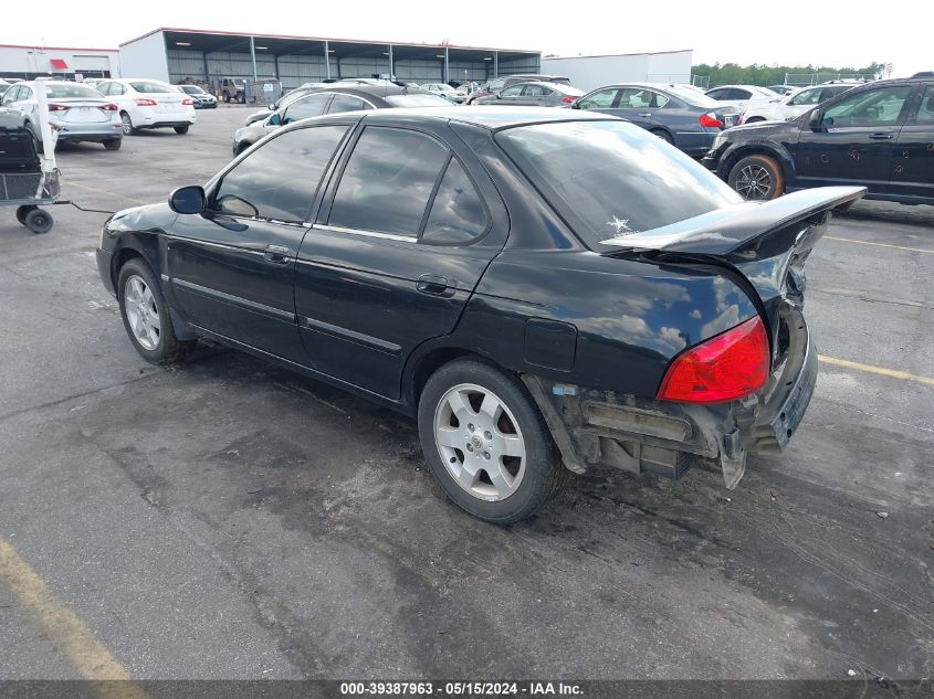 2006 Nissan Sentra 1.8S VIN: 3N1CB51DX6L541223 Lot: 39387963