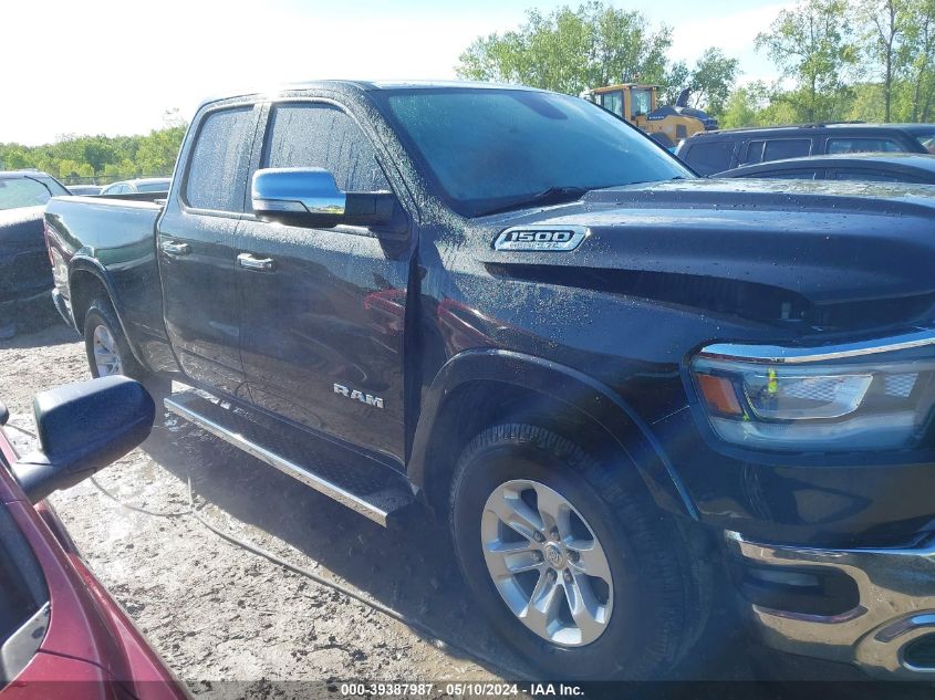 2019 Ram 1500 Laramie Quad Cab 4X2 6'4 Box VIN: 1C6RREDT6KN905192 Lot: 39387987