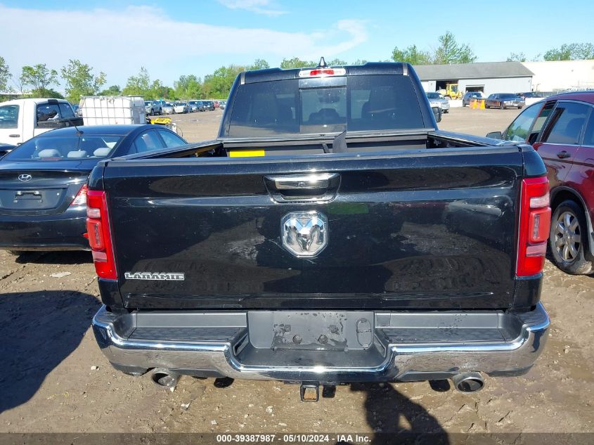 2019 Ram 1500 Laramie Quad Cab 4X2 6'4 Box VIN: 1C6RREDT6KN905192 Lot: 39387987