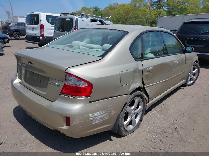 2008 Subaru Legacy 2.5I VIN: 4S3BL616X87201784 Lot: 39387988