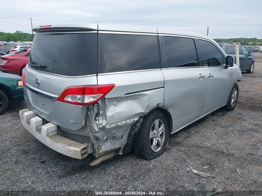 2015 Nissan Quest Platinum/S/Sl/Sv VIN: JN8AE2KP9F9122019 Lot: 39388004