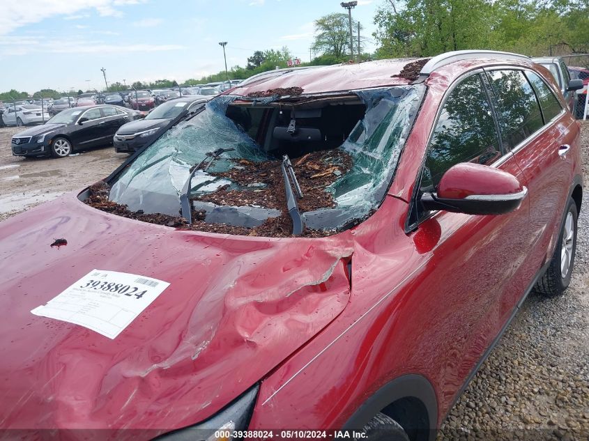 2017 Kia Sorento 2.4L Lx VIN: 5XYPG4A30HG284259 Lot: 39388024