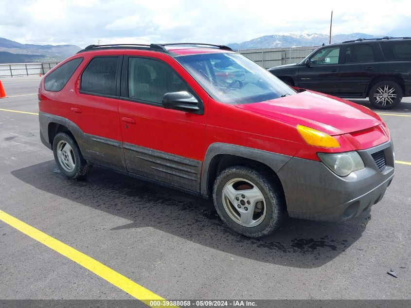 2001 Pontiac Aztek Gt VIN: 3G7DA03E61S502395 Lot: 39388058