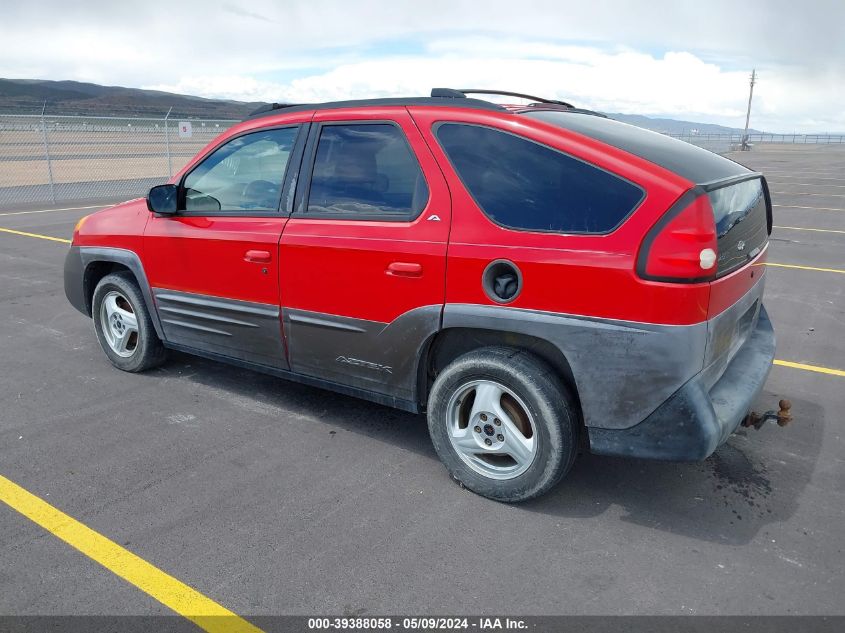 2001 Pontiac Aztek Gt VIN: 3G7DA03E61S502395 Lot: 39388058