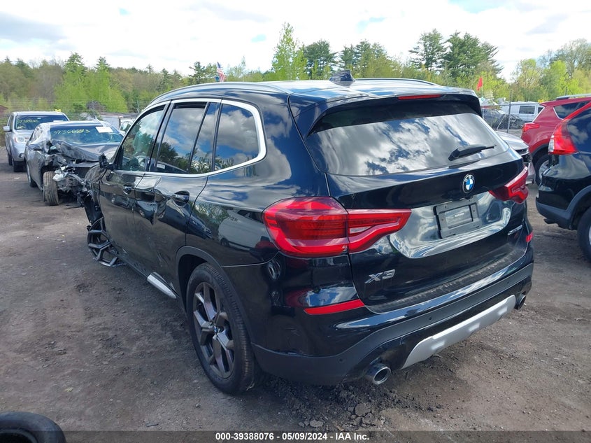 2021 BMW X3 XDRIVE30I VIN: 5UXTY5C04M9F13673