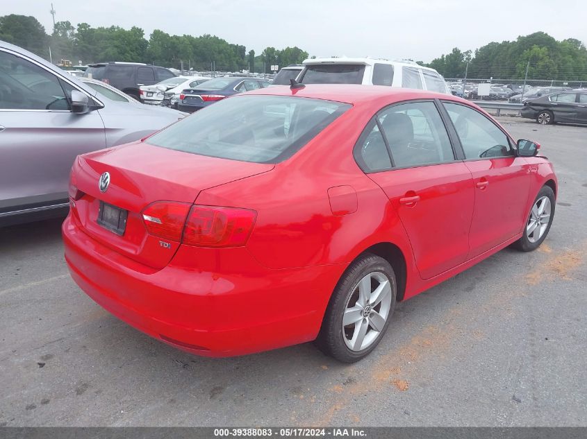 2012 Volkswagen Jetta 2.0L Tdi VIN: 3VW3L7AJ8CM398447 Lot: 39388083