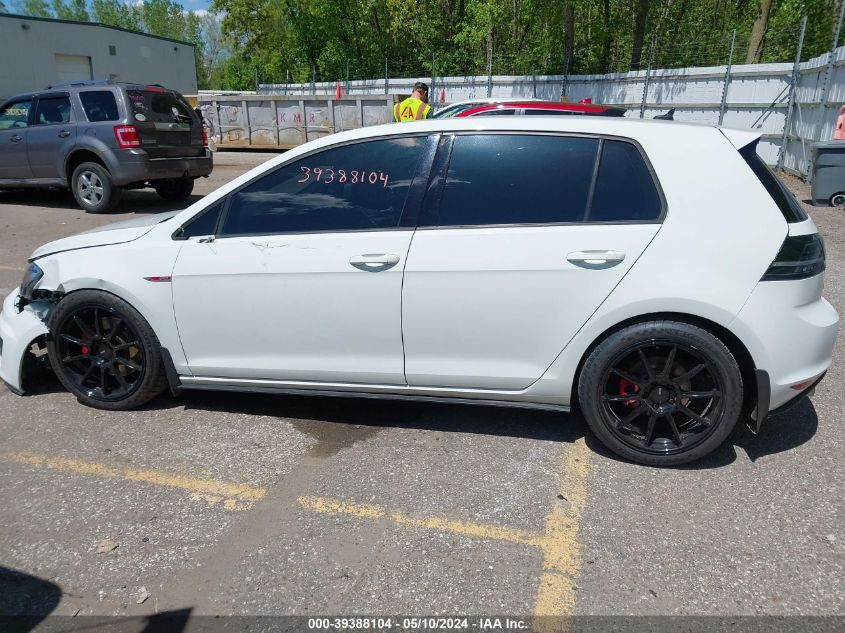 2017 Volkswagen Golf Gti Autobahn 4-Door/S 4-Door/Se 4-Door/Sport 4-Door VIN: 3VW5T7AU9HM034709 Lot: 39388104