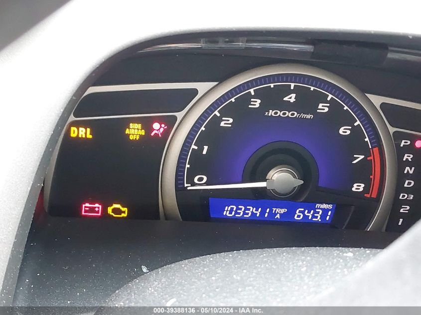 2009 Honda Civic Lx VIN: 2HGFA16599H537010 Lot: 39388136