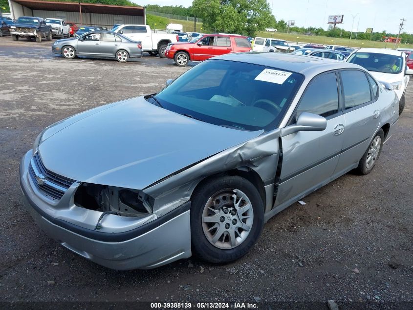 2005 Chevrolet Impala VIN: 2G1WF52E359305416 Lot: 39388139