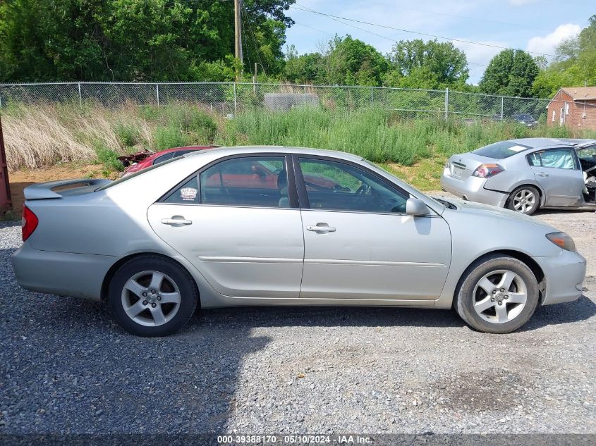 2004 Toyota Camry Se VIN: 4T1BE32K44U262852 Lot: 39388170