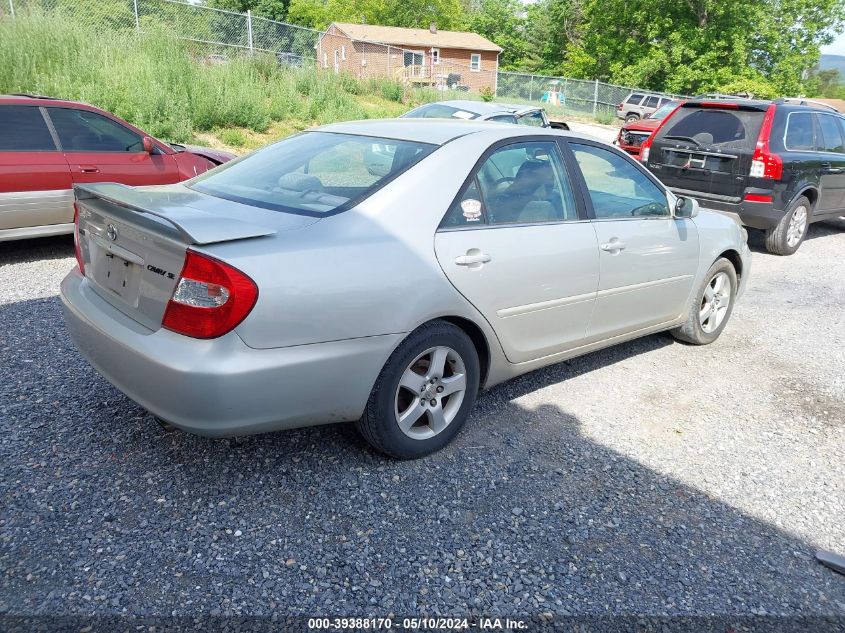 2004 Toyota Camry Se VIN: 4T1BE32K44U262852 Lot: 39388170