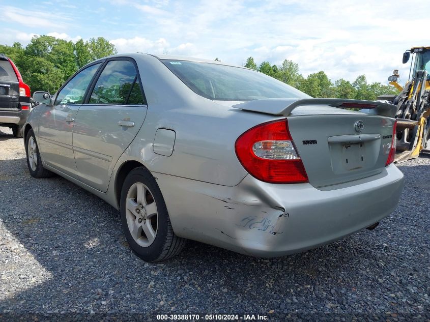 2004 Toyota Camry Se VIN: 4T1BE32K44U262852 Lot: 39388170