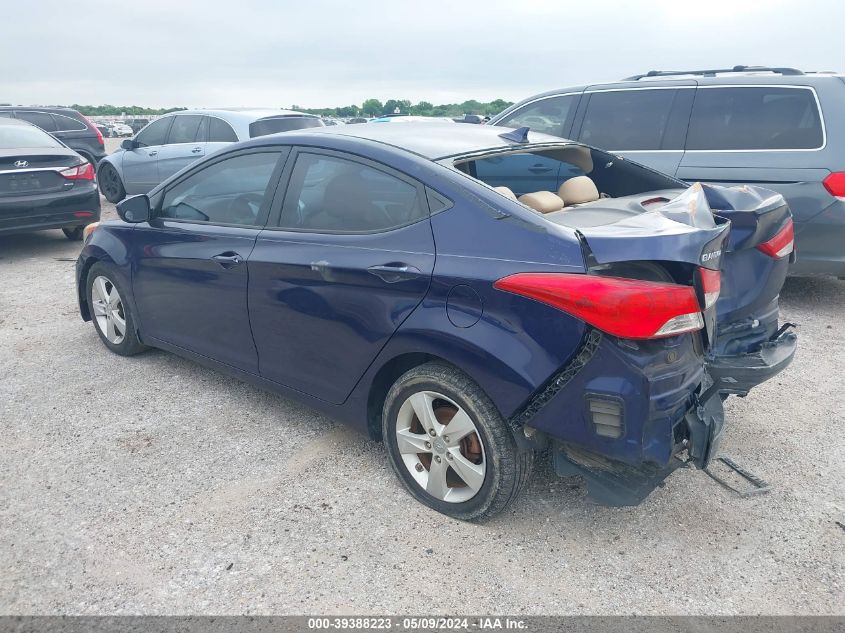 2013 Hyundai Elantra Gls VIN: 5NPDH4AE9DH429593 Lot: 39388223