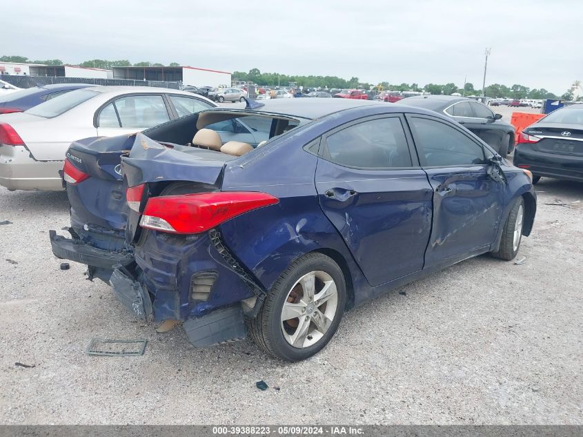 2013 Hyundai Elantra Gls VIN: 5NPDH4AE9DH429593 Lot: 39388223