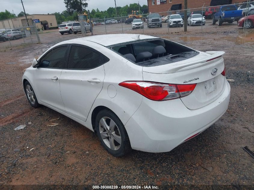 2013 Hyundai Elantra Gls VIN: 5NPDH4AE6DH387819 Lot: 39388239