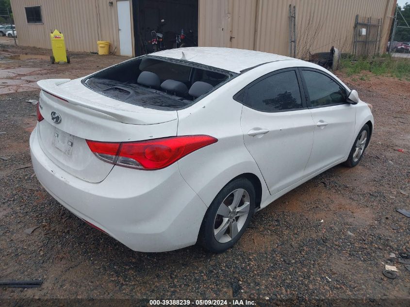 2013 Hyundai Elantra Gls VIN: 5NPDH4AE6DH387819 Lot: 39388239