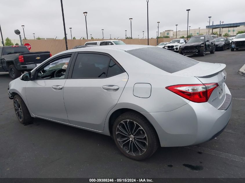 2014 Toyota Corolla S Plus VIN: 5YFBURHE0EP006024 Lot: 39388246