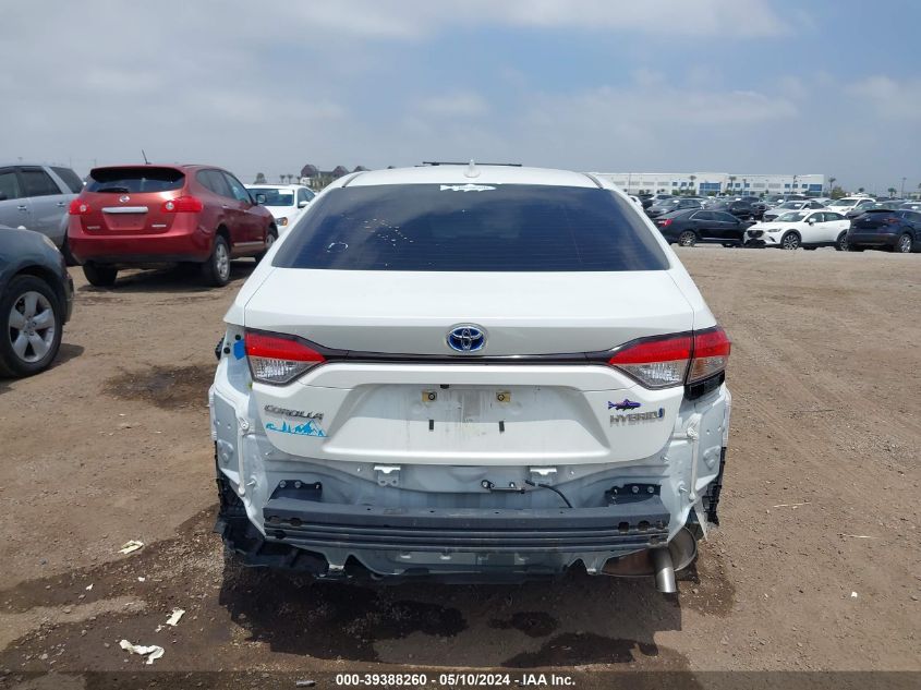 2021 Toyota Corolla Hybrid Le VIN: JTDEAMDE0MJ034035 Lot: 39388260