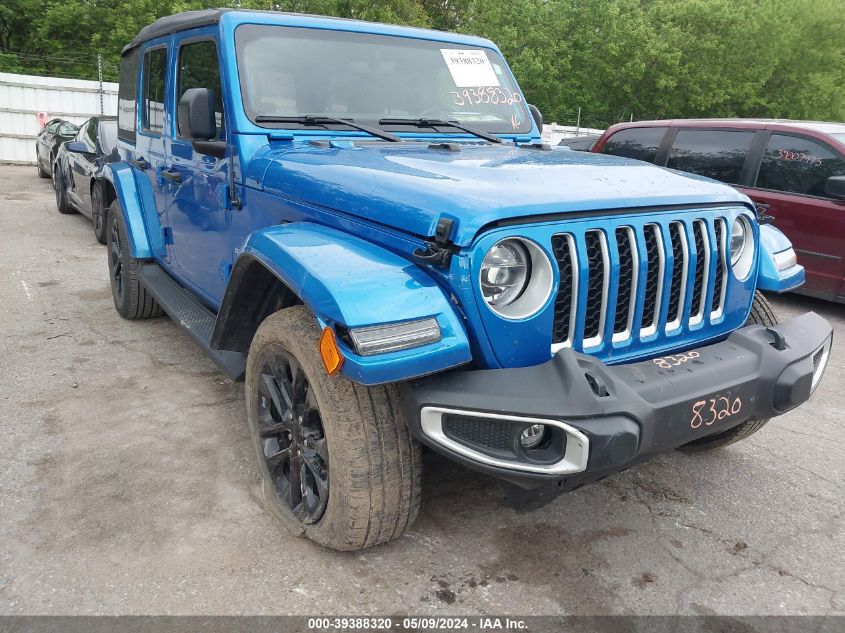 2021 Jeep Wrangler 4Xe Unlimited Sahara 4X4 VIN: 1C4JJXP61MW812866 Lot: 39388320